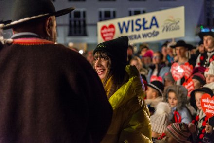 Viki Gabor, Zespół Wisła i Mała Wisła podczas wejścia na żywo do telewizji
